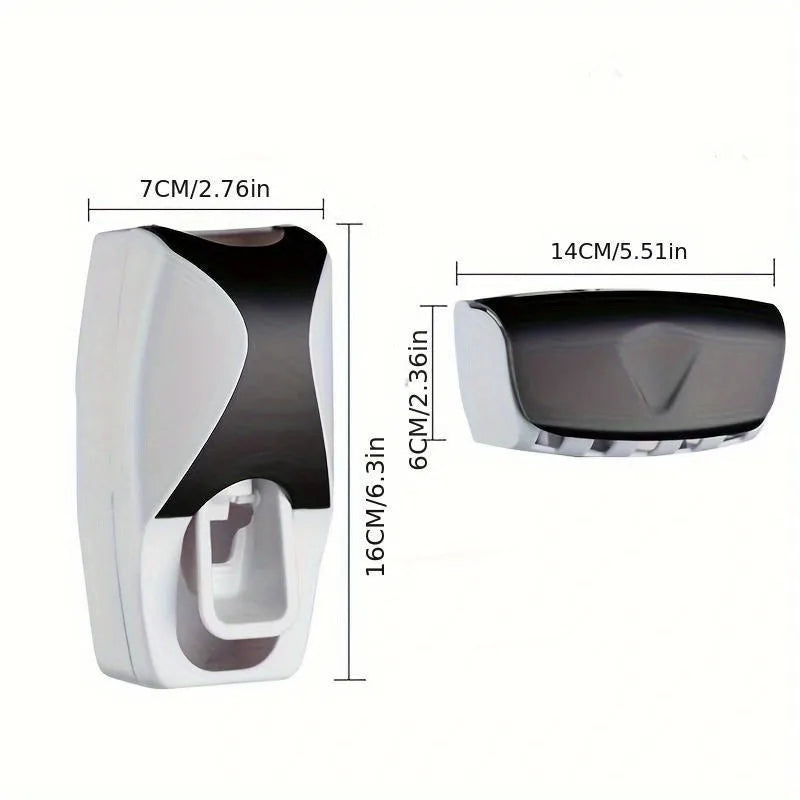 Wall-Mounted Toothbrush Organizer Set