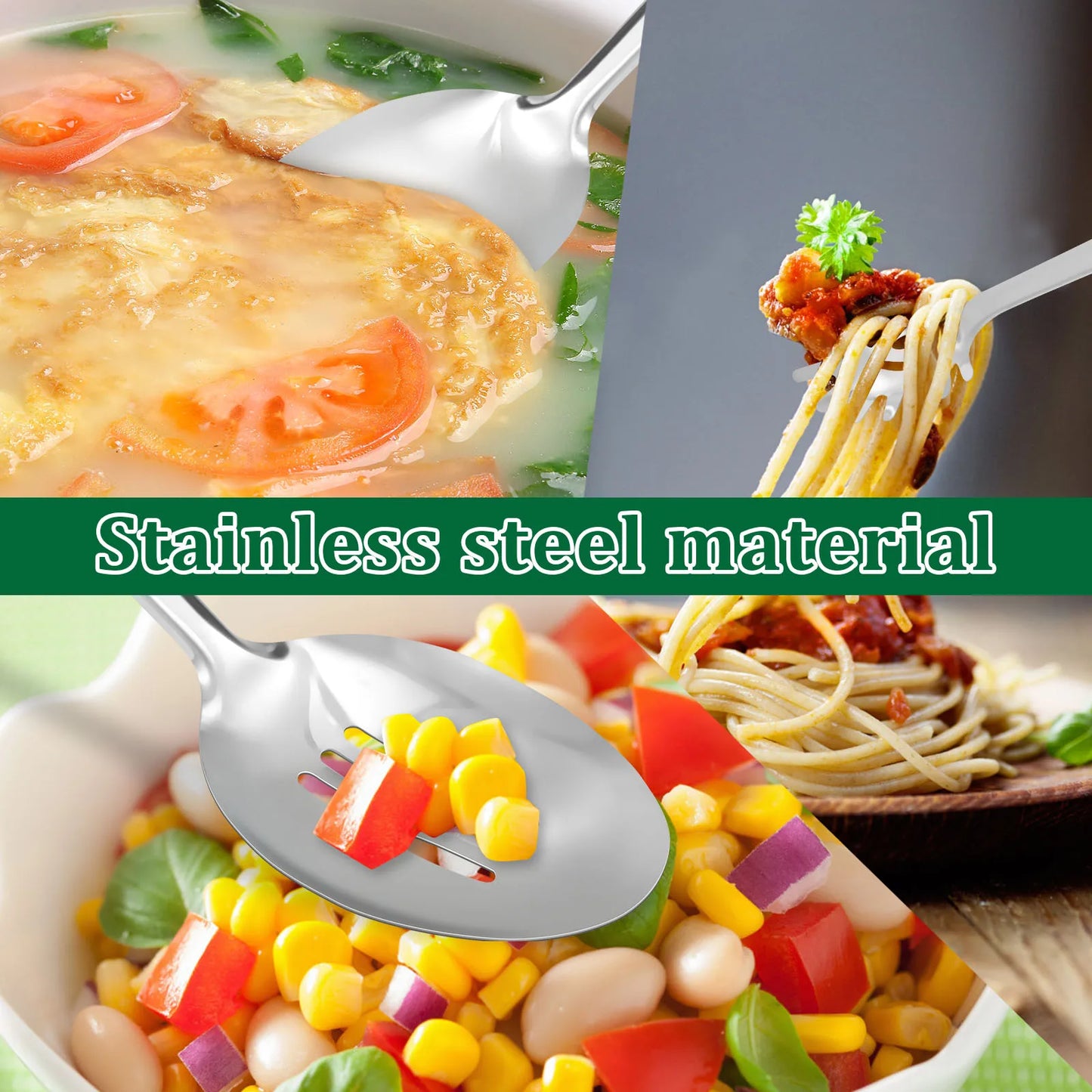 Stainless Steel Serving Spoon Set