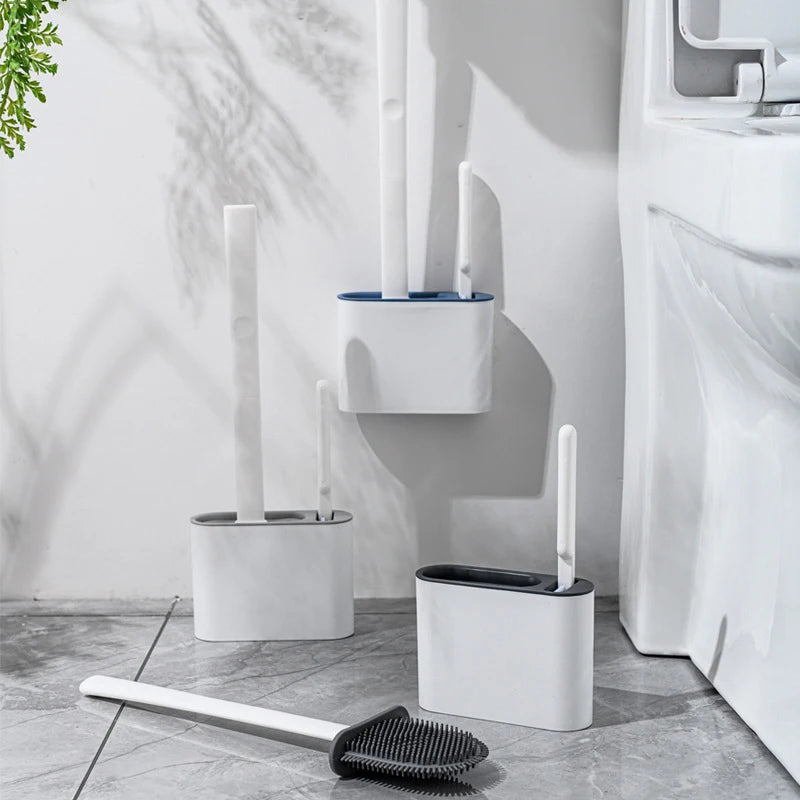 Long-Handle Wall-Mounted Toilet Brush