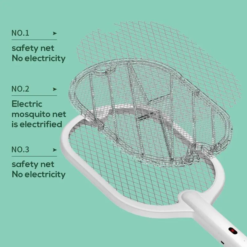 3-in-1 Rechargeable Electric Mosquito Swatter