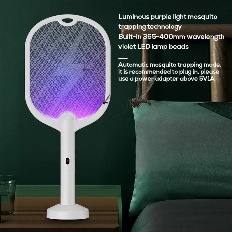 3-in-1 Rechargeable Electric Mosquito Swatter