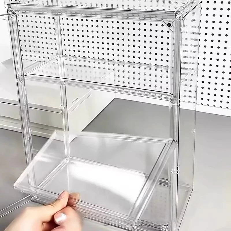 Clear Display Case with Removable Shelves