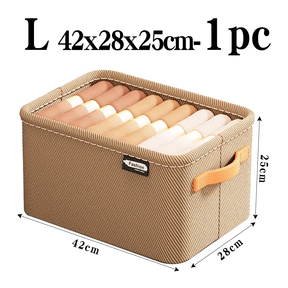 Foldable Closet Storage Bins with Clear Lid