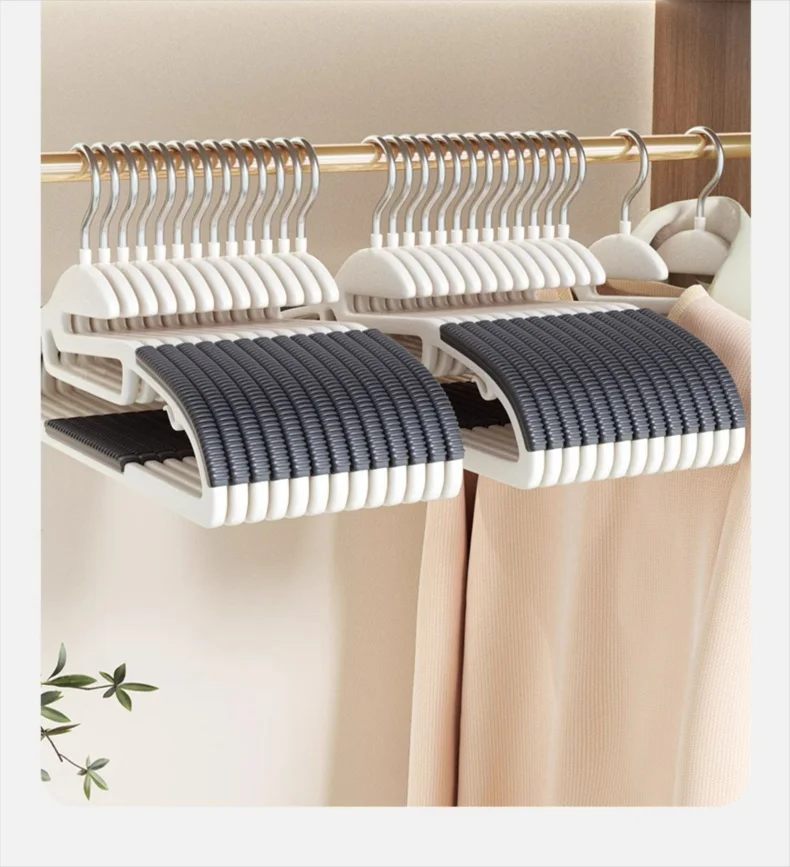 10-Pack Non-Slip Space-Saving Clothes Hangers