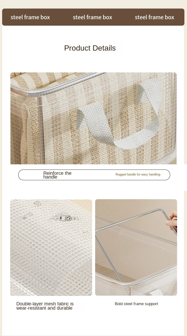 Transparent Reinforced Clothing Storage Box