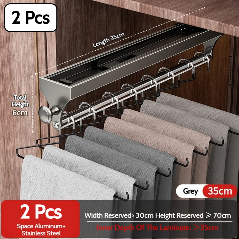 Pull-Out Closet Hanging Rod Collection