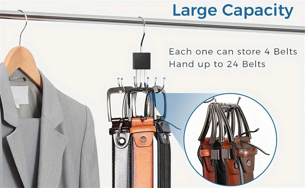 360° Rotating Multi-Hook Belt Hanger