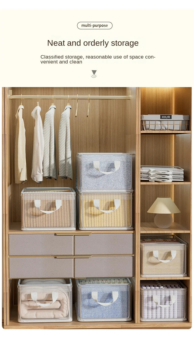 Transparent Reinforced Clothing Storage Box