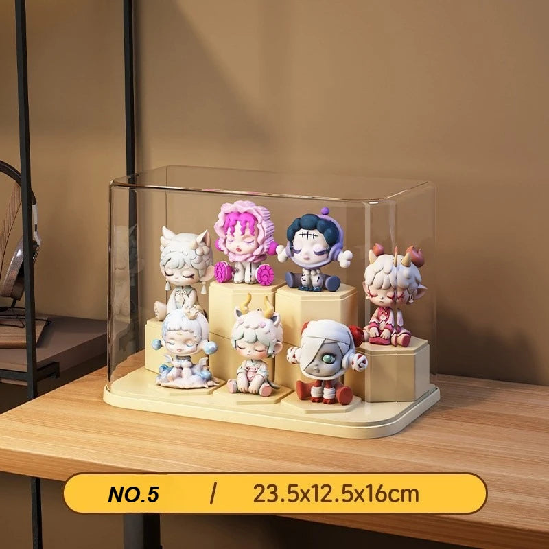 Clear Display Case with Removable Shelves