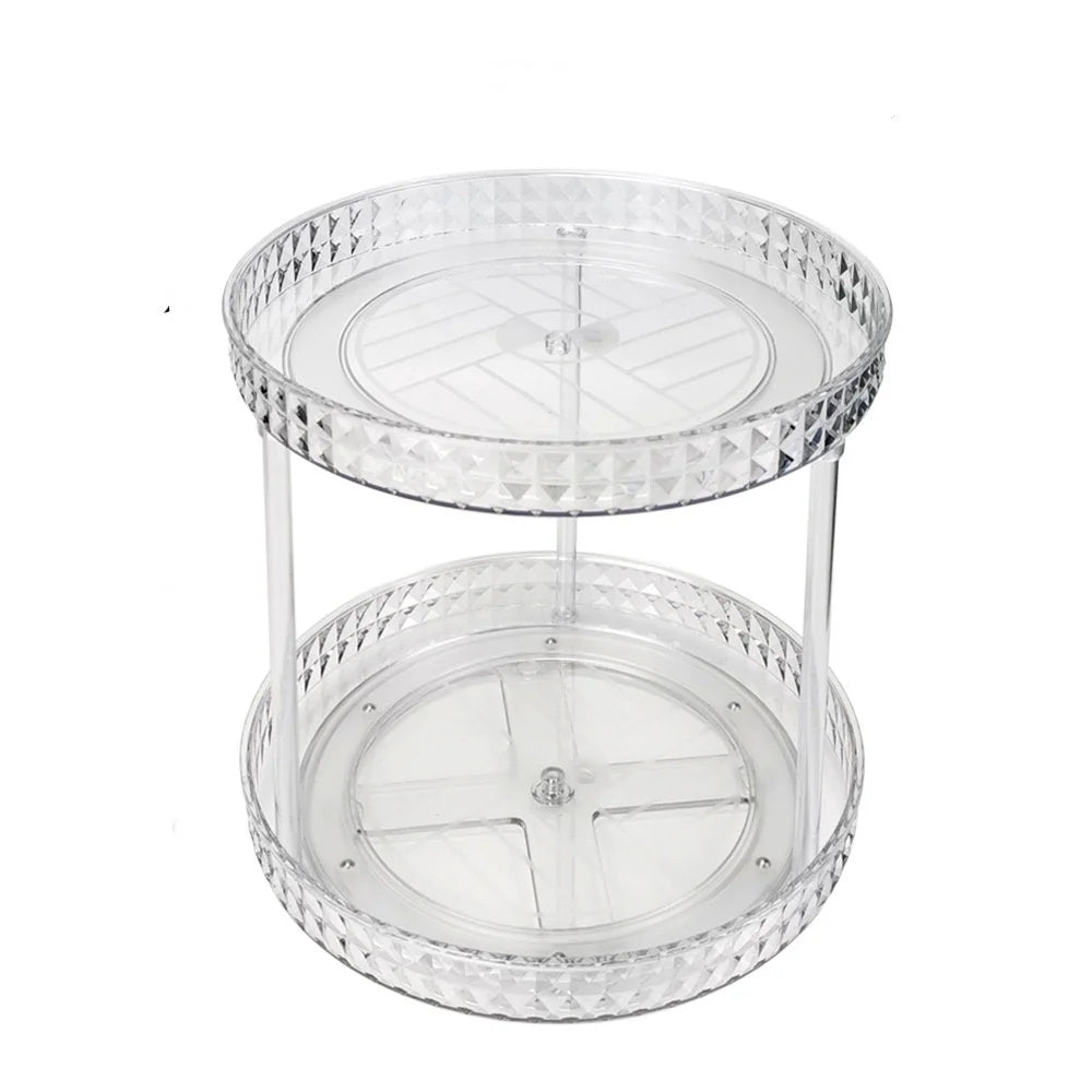 Rotating Tiered Kitchen Storage Rack