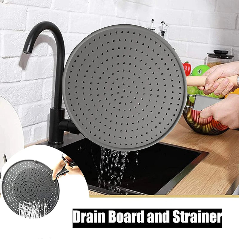 Silicone Splatter Screen with Handle
