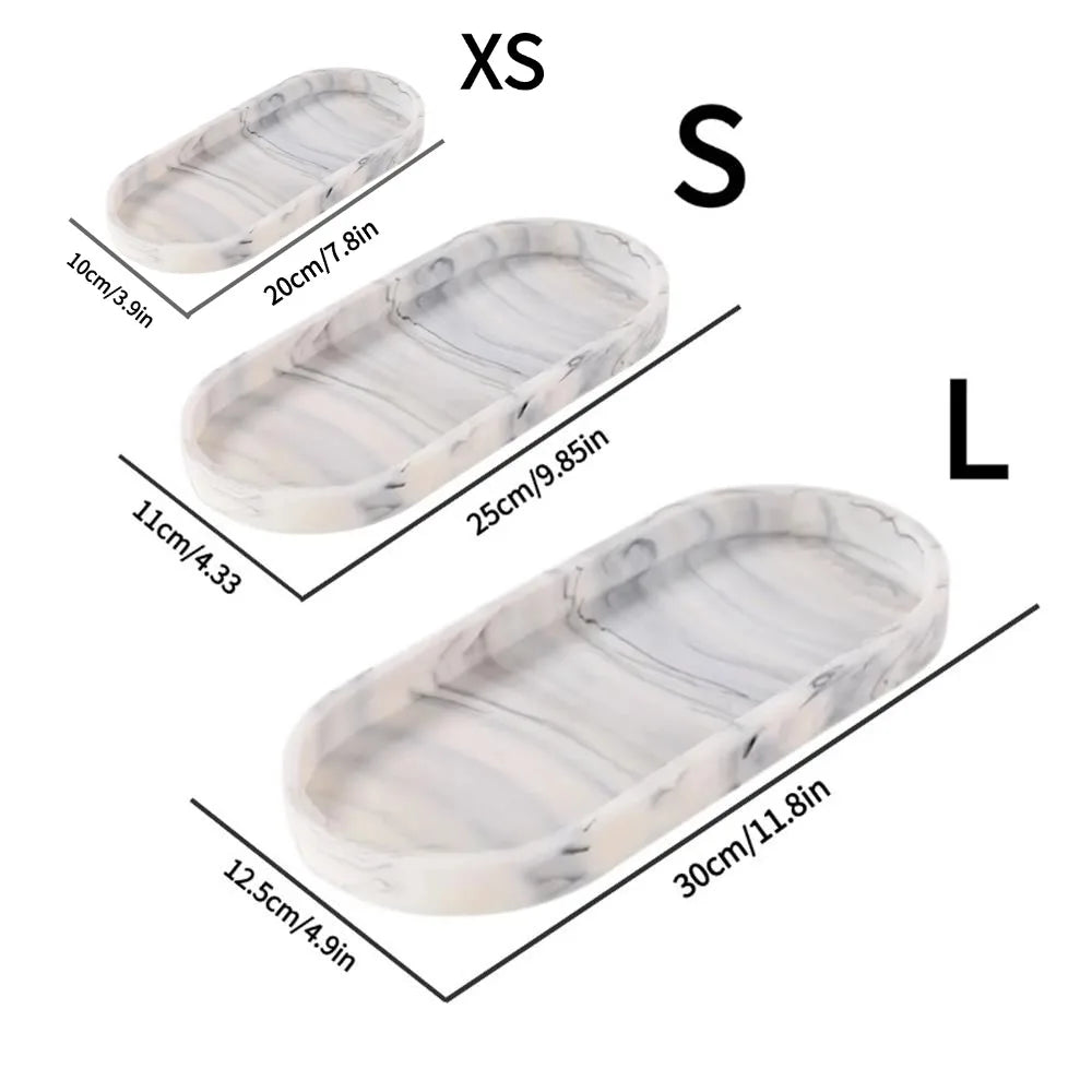 Rectangular Silicone Vanity Tray