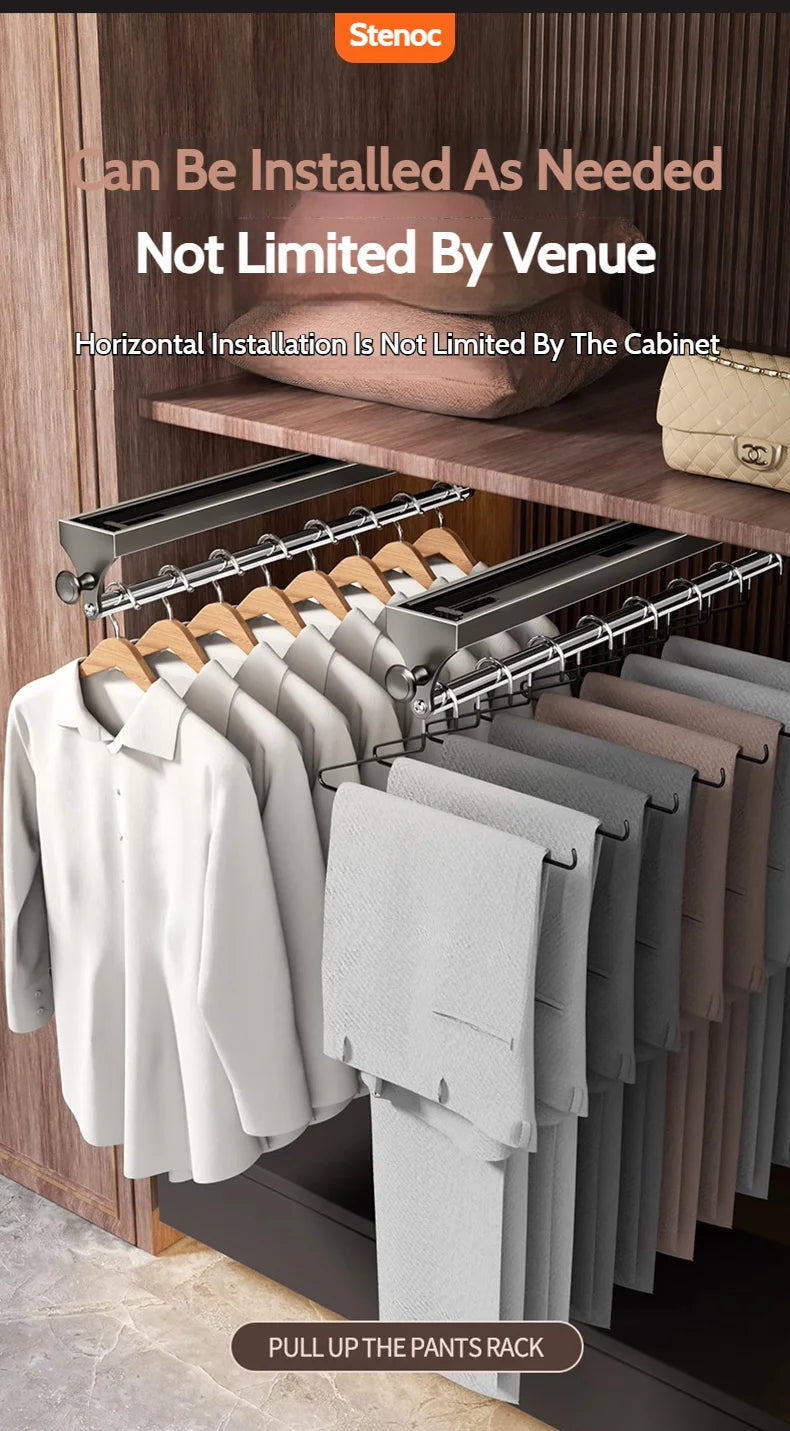 Pull-Out Closet Hanging Rod Collection