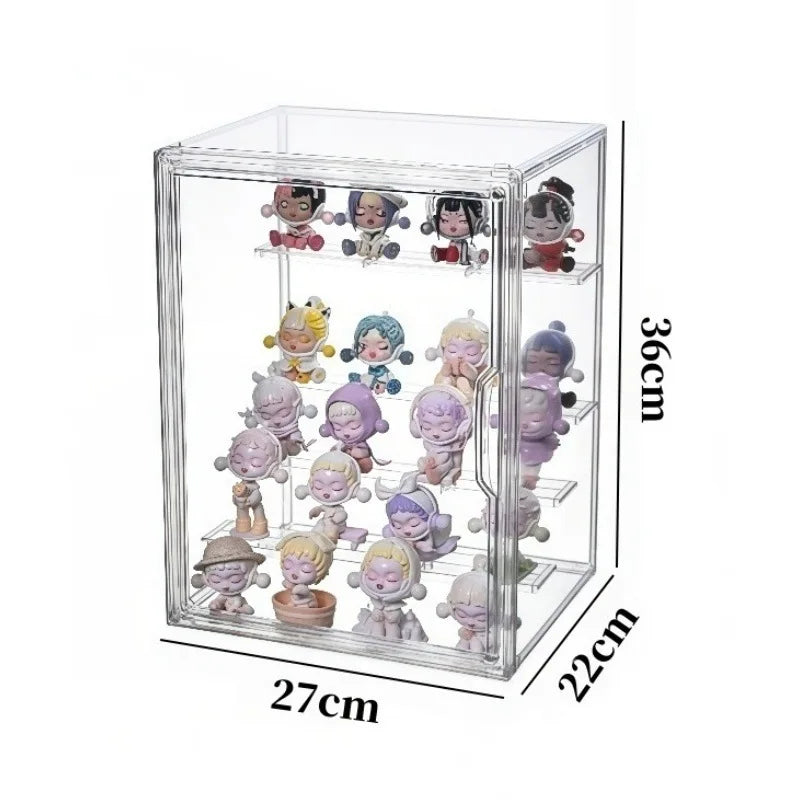 Clear Display Case with Removable Shelves
