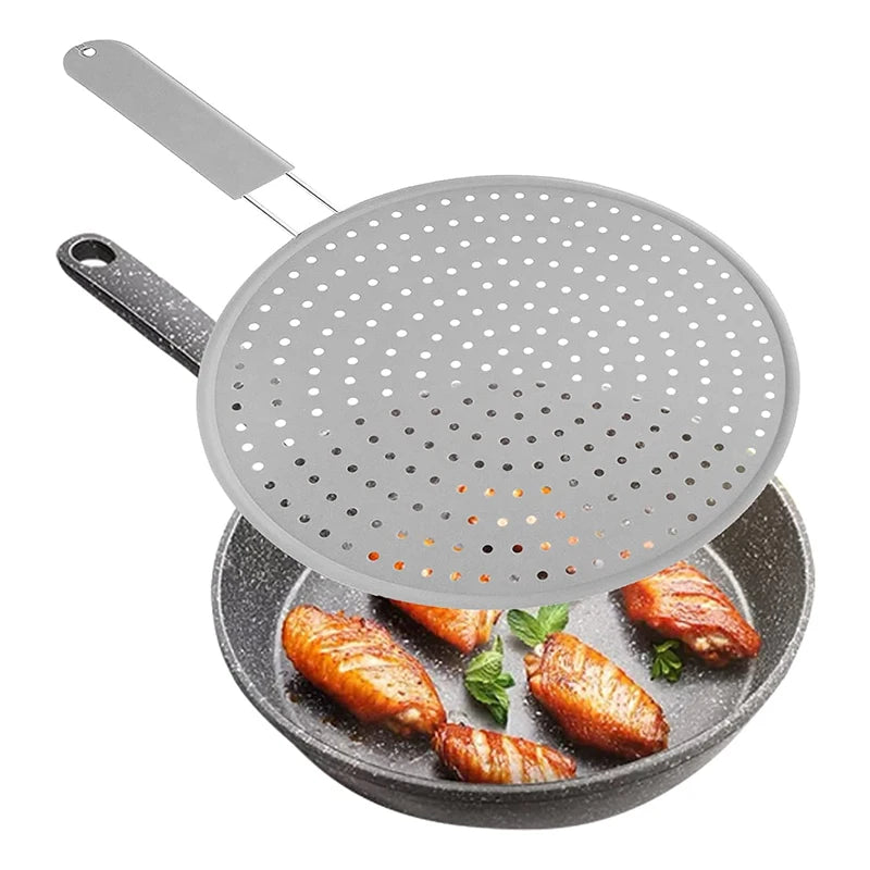 Silicone Splatter Screen with Handle