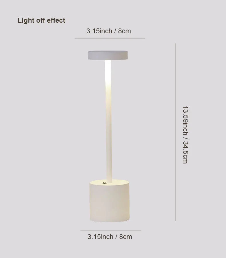 Cordless Rechargeable Touch Table Lamp