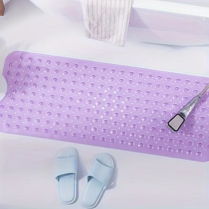 Non-Slip Bathtub Mat with Drain Holes