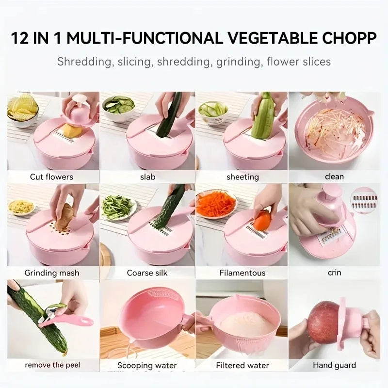 9-in-1 Vegetable Chopper & Slicer