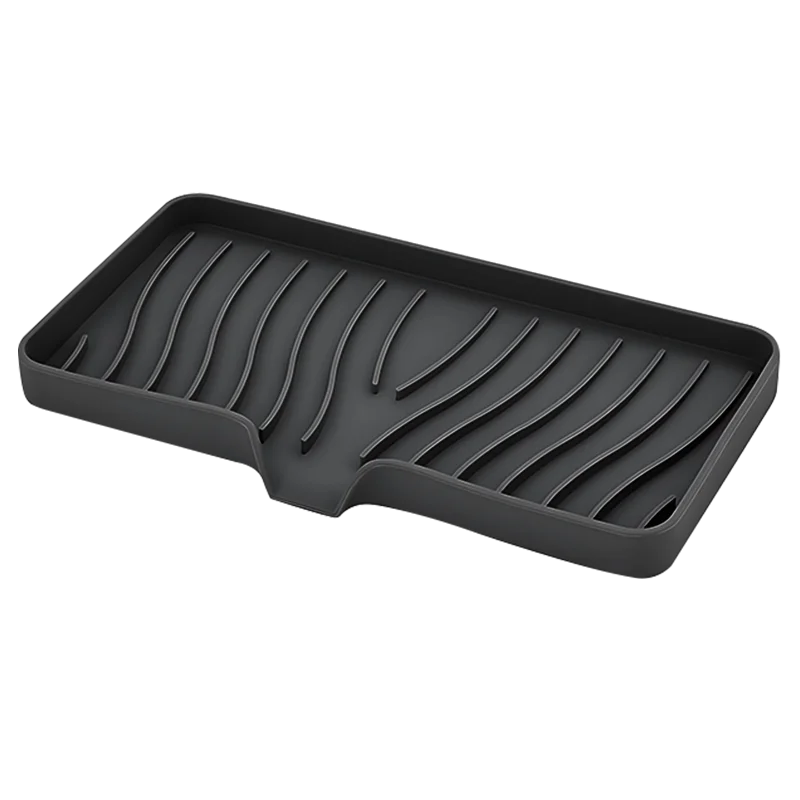 Quick-Drain Silicone Soap & Sponge Tray