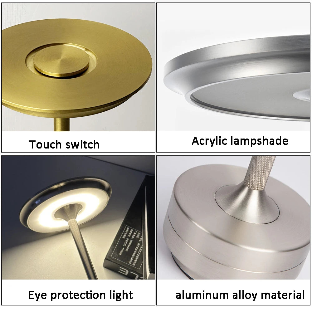 Rechargeable Touch-Control LED Table Lamp