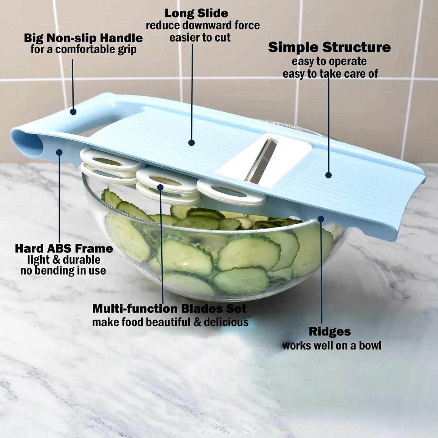 5-in-1 Handheld Vegetable Slicer