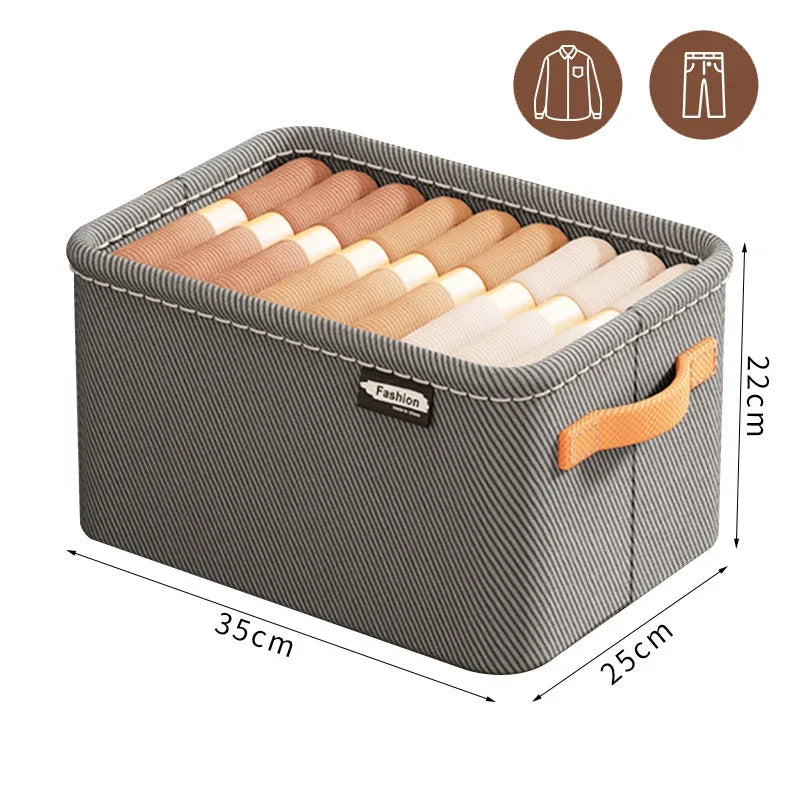 Foldable Closet Storage Bins with Clear Lid