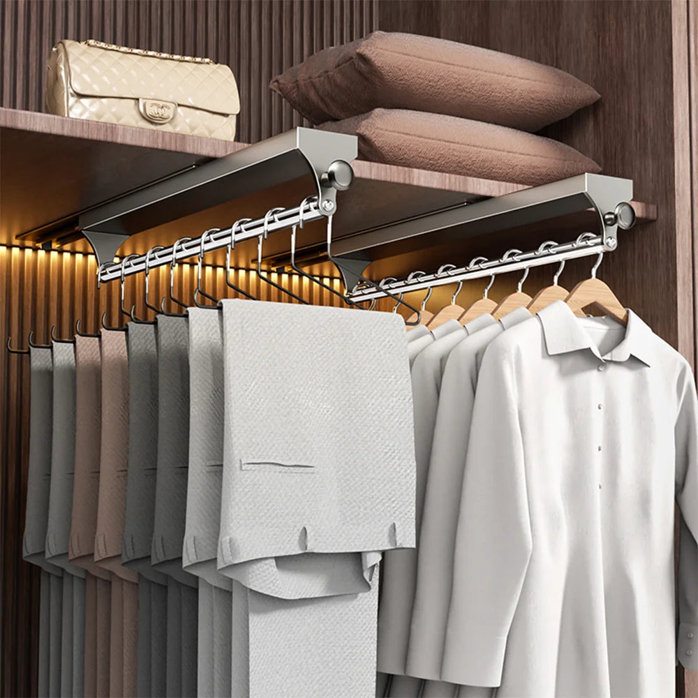 Pull-Out Closet Hanging Rod Collection
