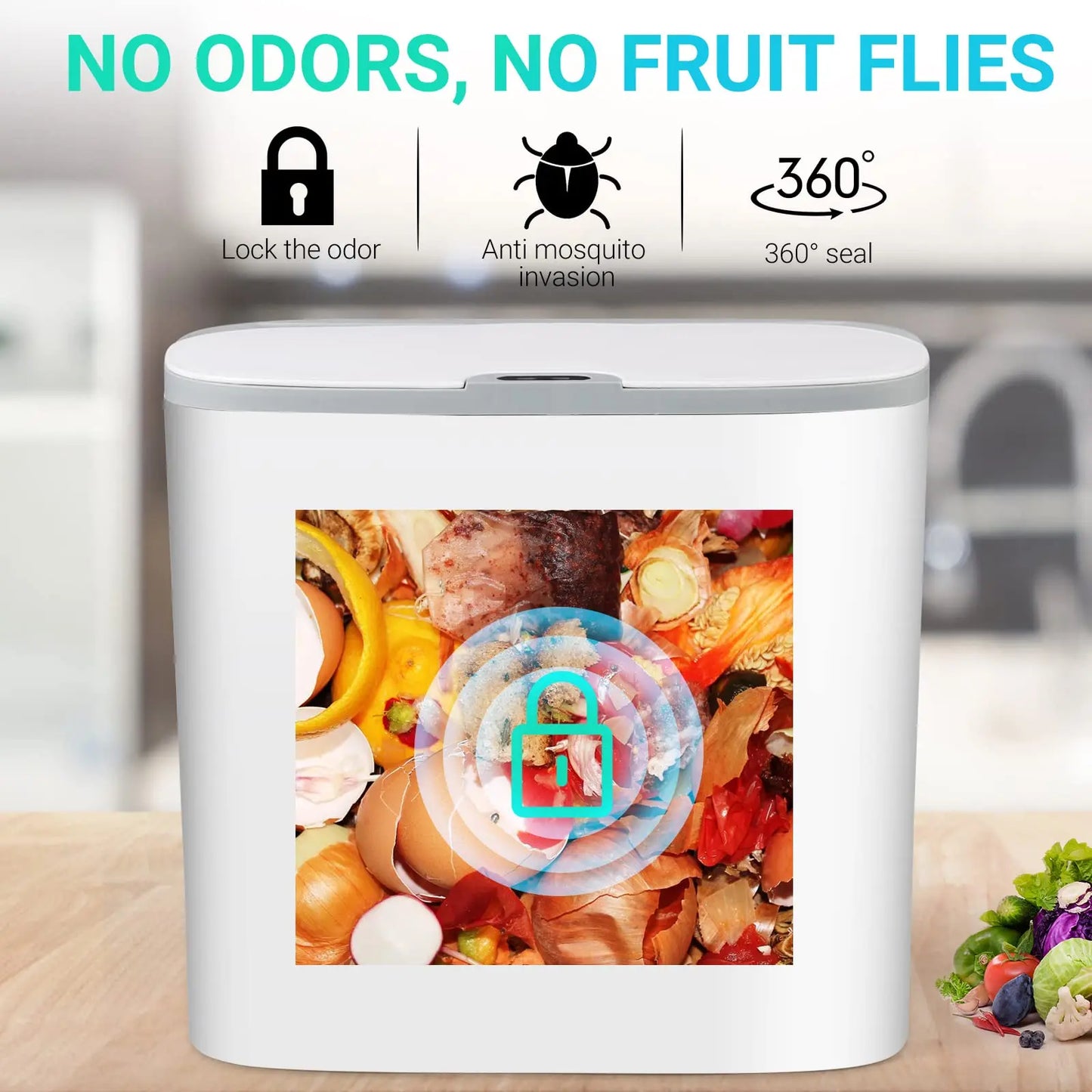 13 L Touchless Sensor Trash Can