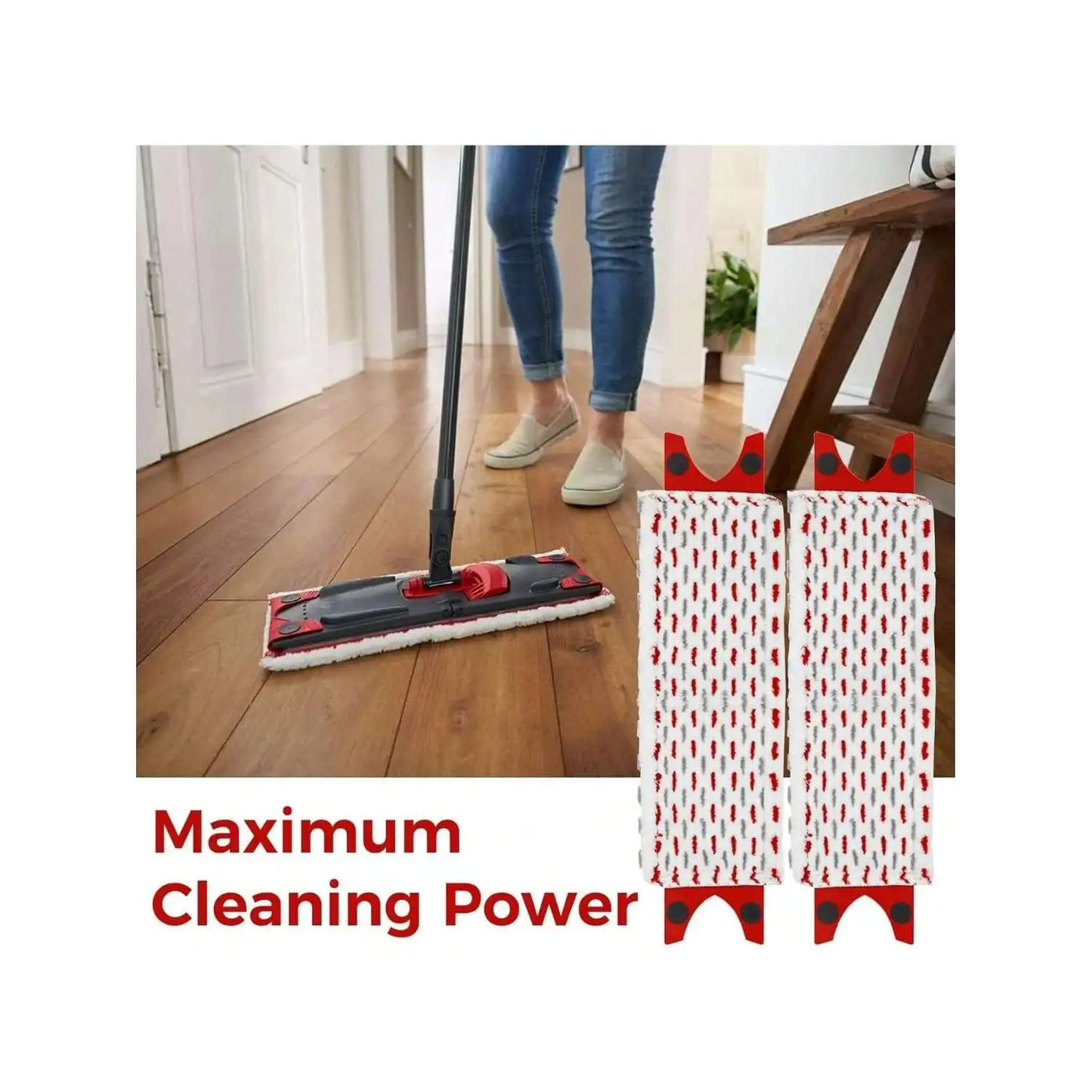 Reusable Microfiber Mop Pad Refill Set