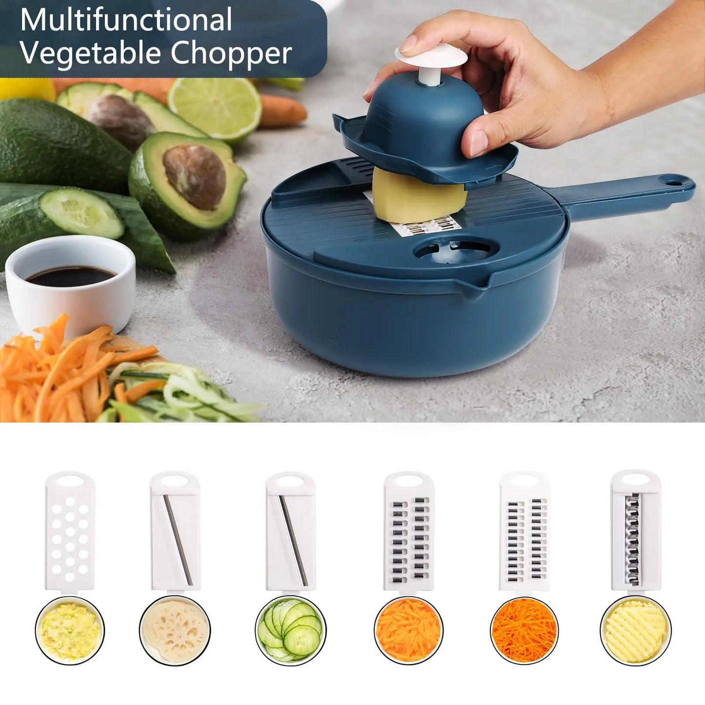 9-in-1 Vegetable Chopper & Slicer