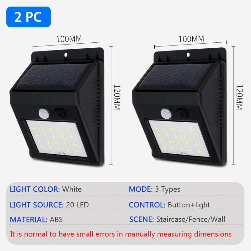 Solar Motion Sensor Wall Light