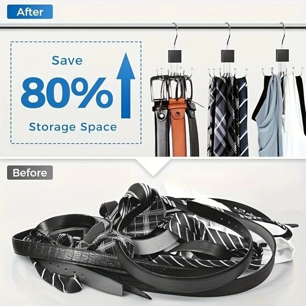 360° Rotating Multi-Hook Belt Hanger