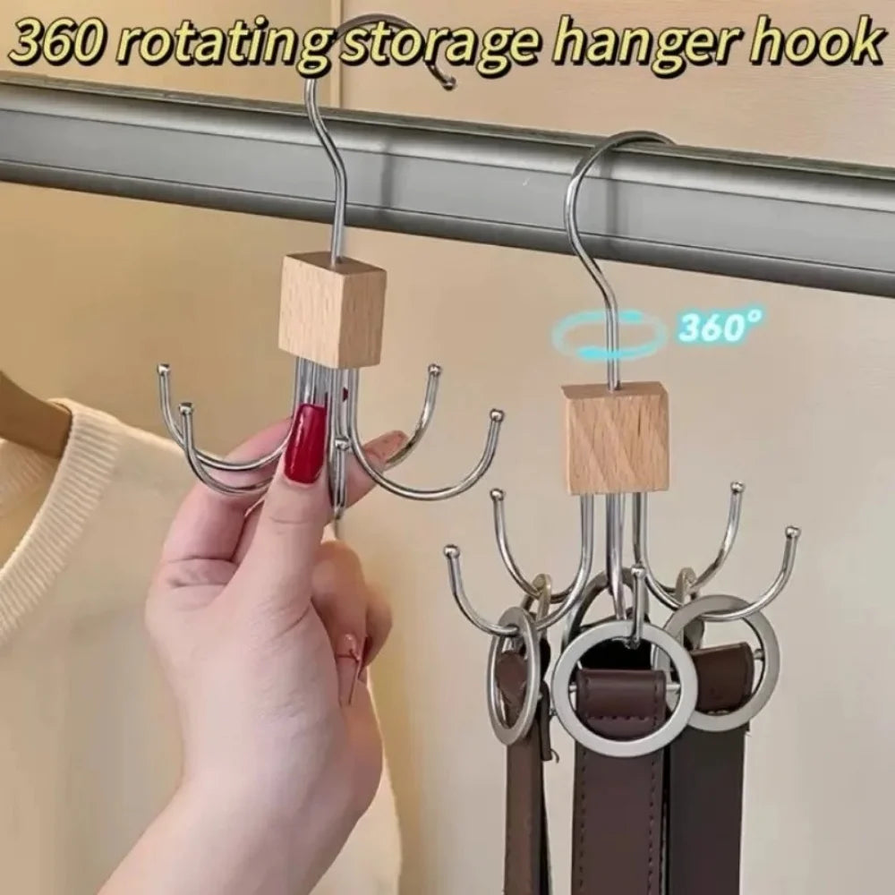 360° Rotating Multi-Hook Belt Hanger