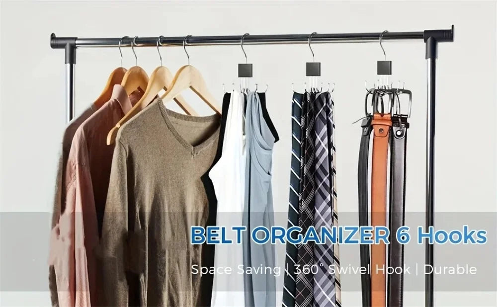 360° Rotating Multi-Hook Belt Hanger
