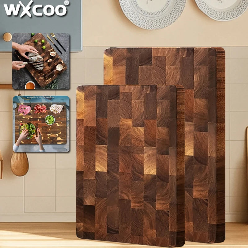 Acacia wood cutting board collection with multiple selections