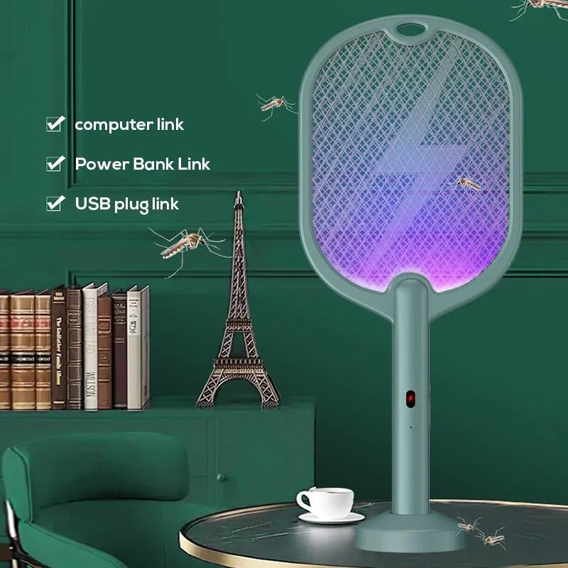 3-in-1 Rechargeable Electric Mosquito Swatter