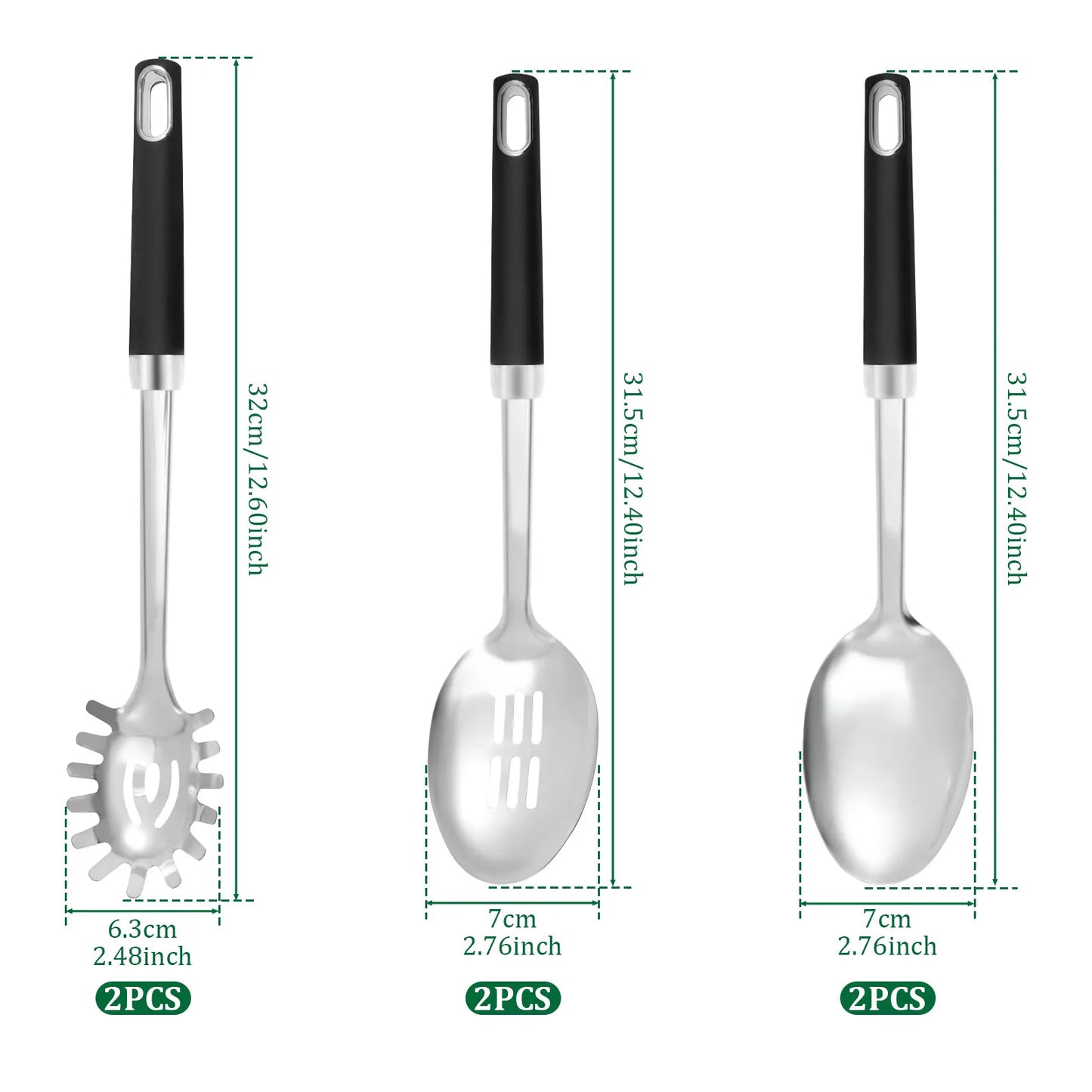 Stainless Steel Serving Spoon Set