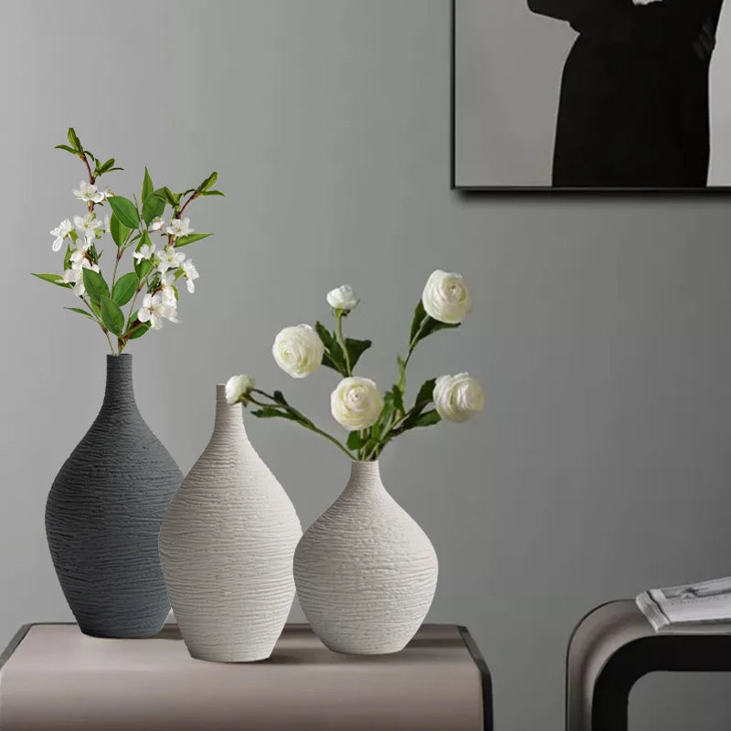 Nordic Ceramic Narrow-Neck Vase