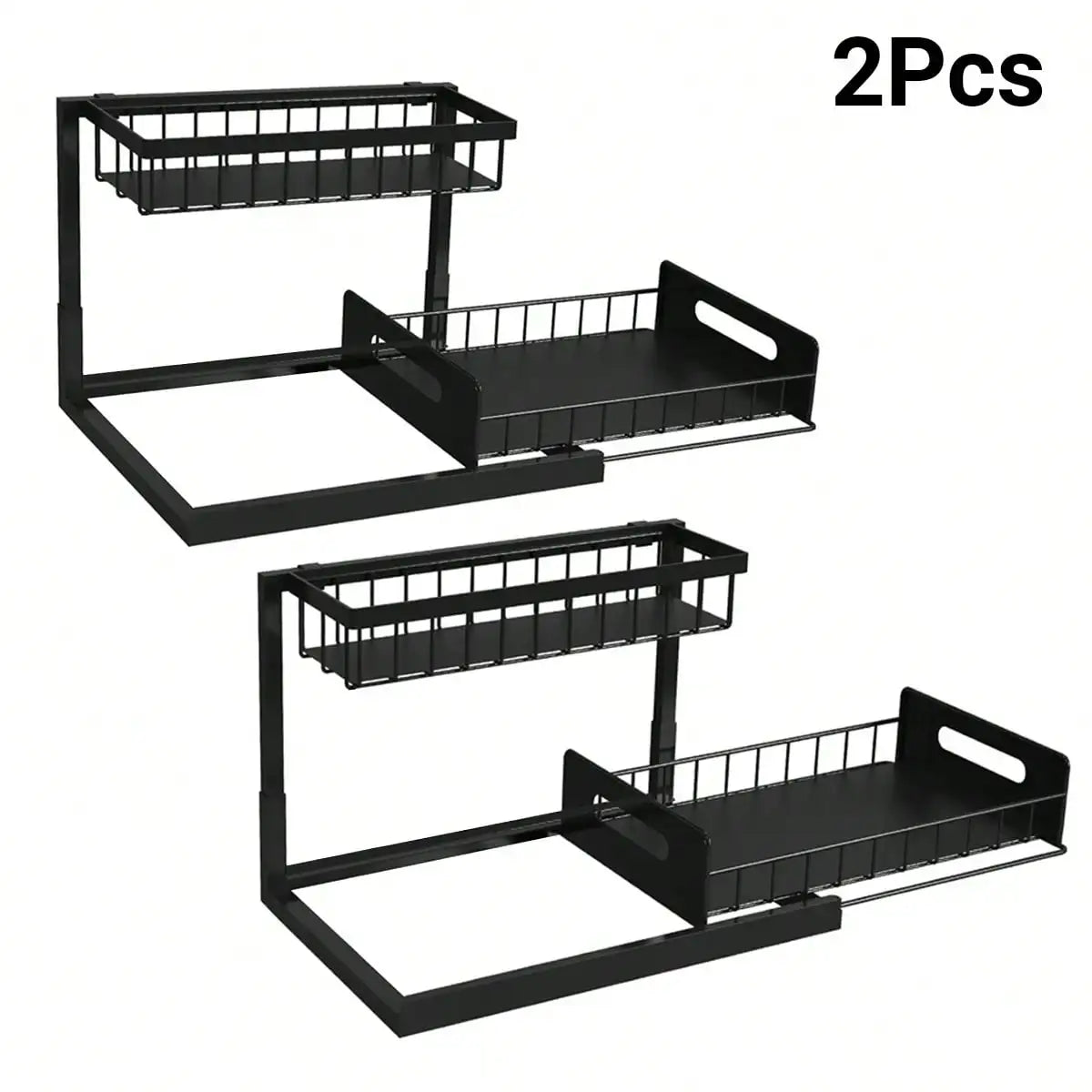 2-Tier Sliding Under-Sink Organizer