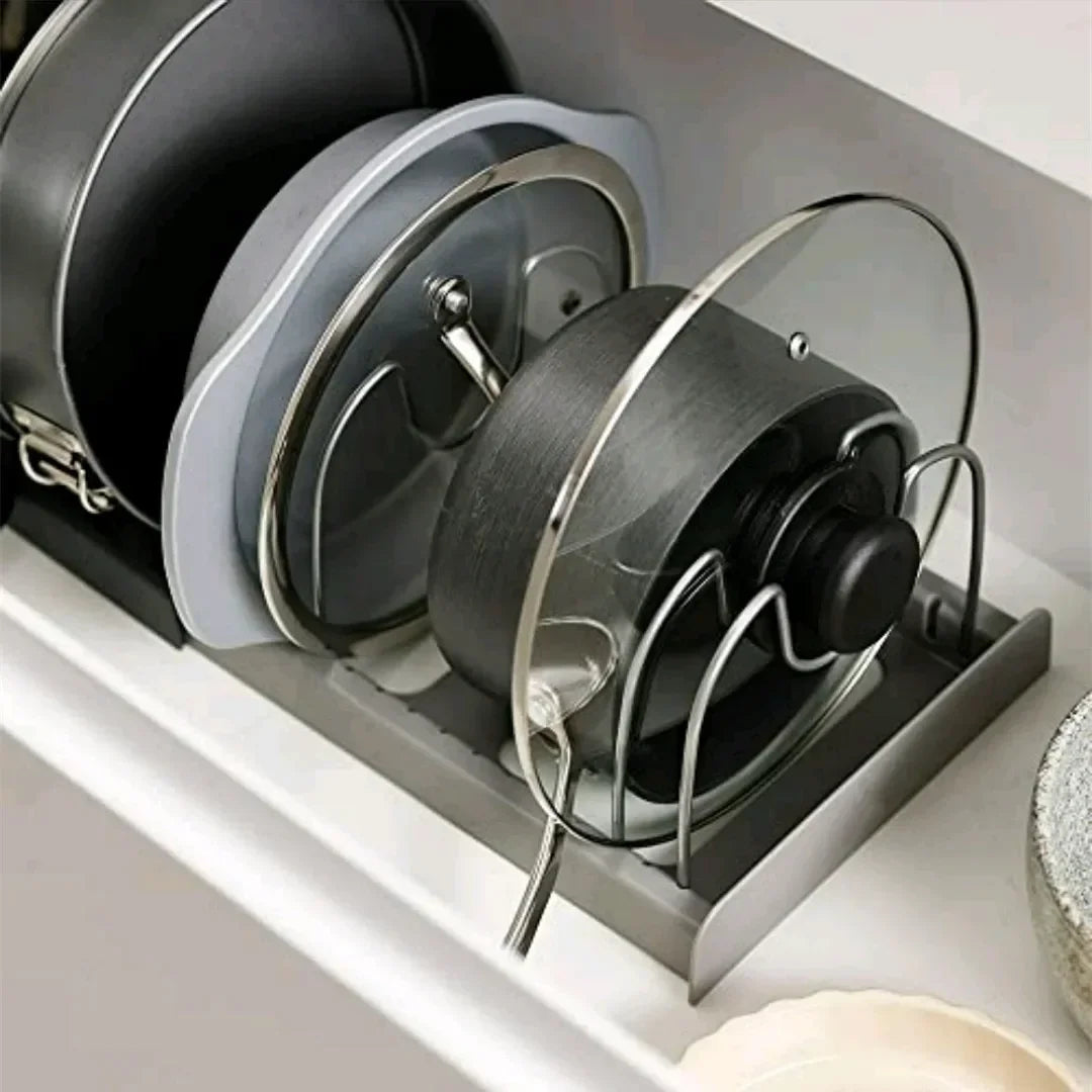 Expandable Pot & Pan Organizer Rack