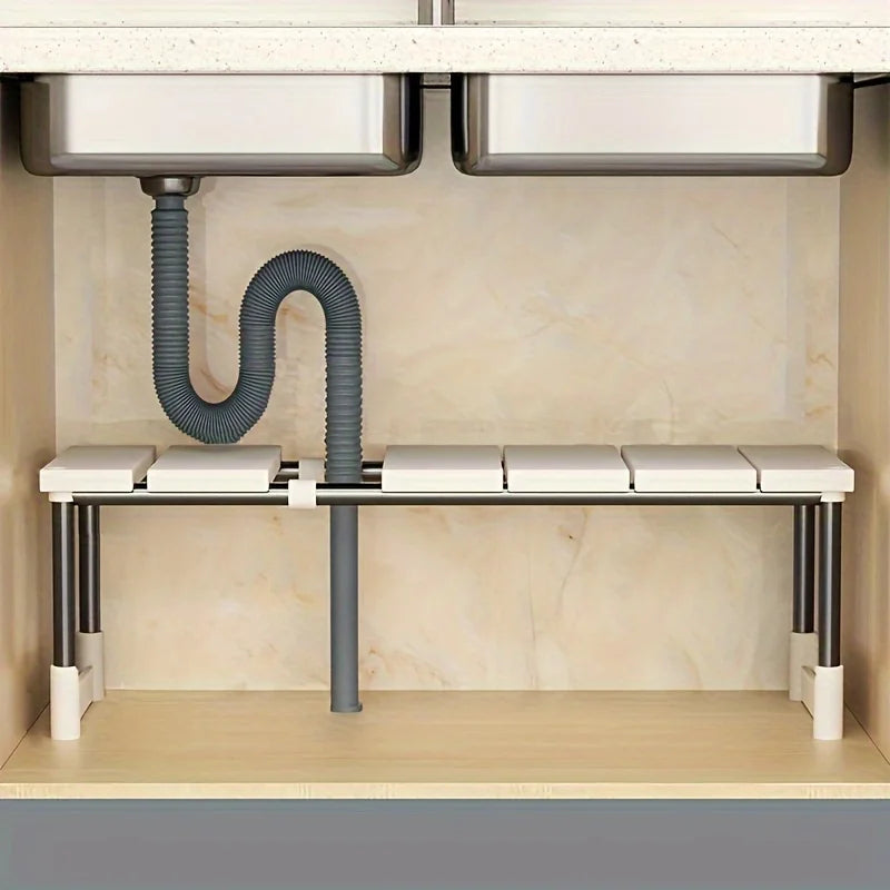 Expandable Under-Sink Storage Rack