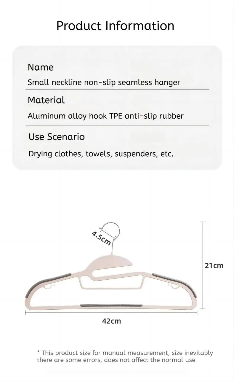 10-Pack Non-Slip Space-Saving Clothes Hangers