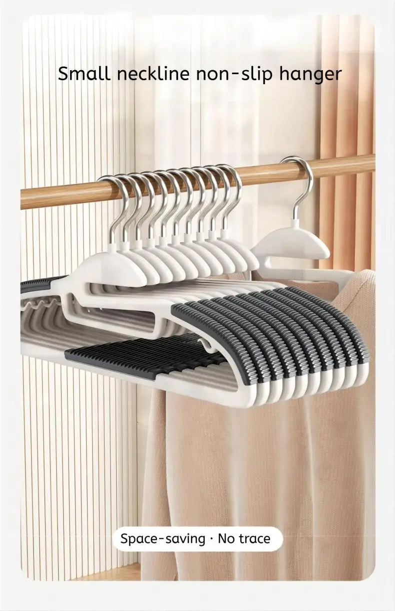 10-Pack Non-Slip Space-Saving Clothes Hangers