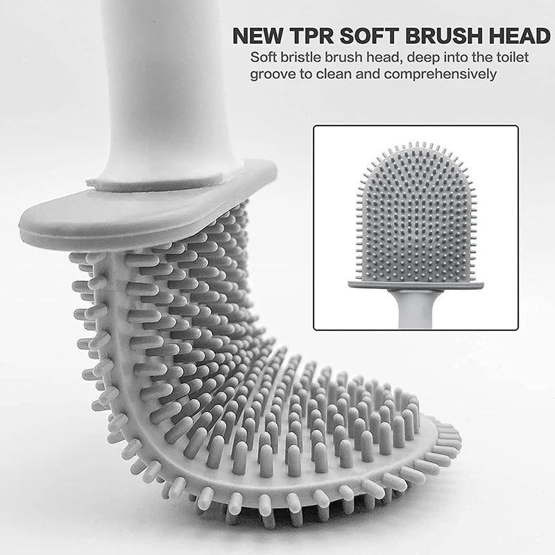 Long-Handle Wall-Mounted Toilet Brush