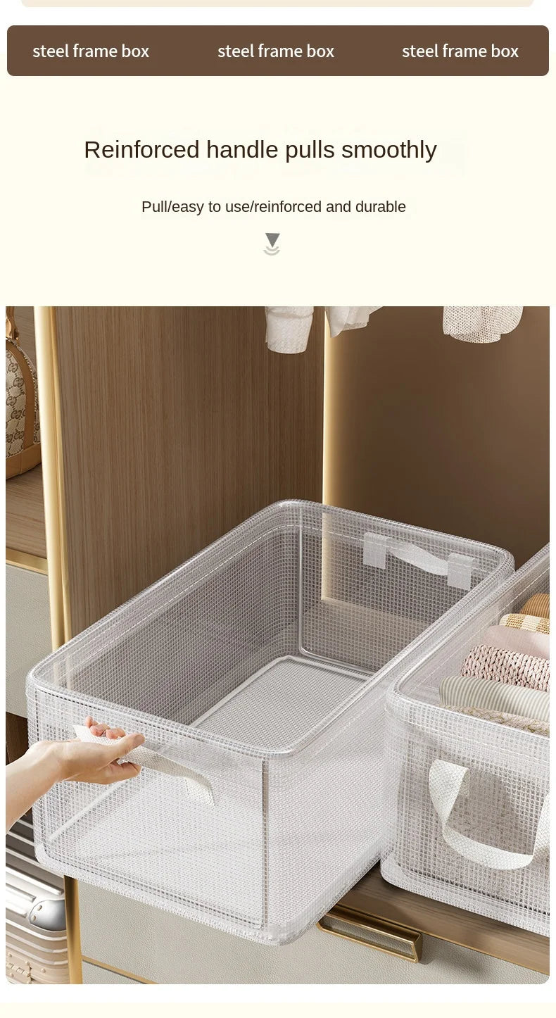 Transparent Reinforced Clothing Storage Box
