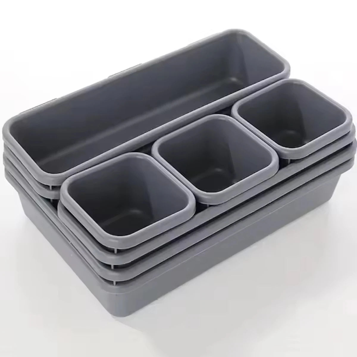 8-Piece Drawer Organizer Tray Set