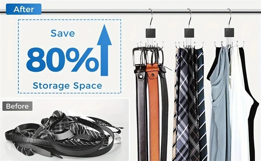 360° Rotating Multi-Hook Belt Hanger