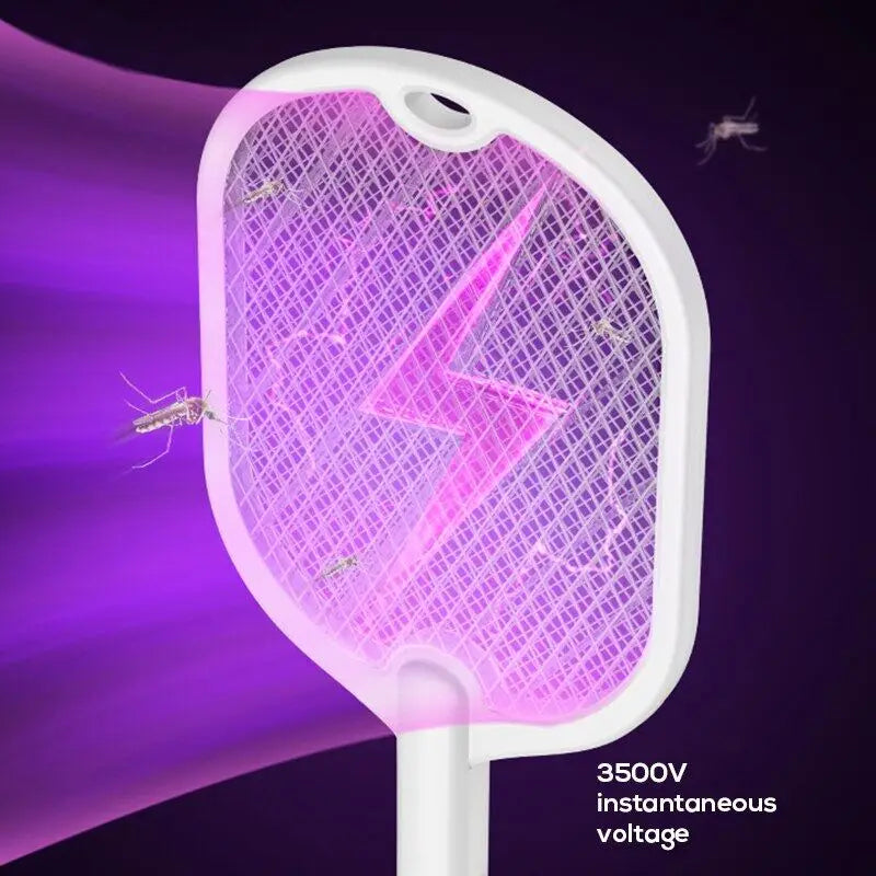 3-in-1 Rechargeable Electric Mosquito Swatter