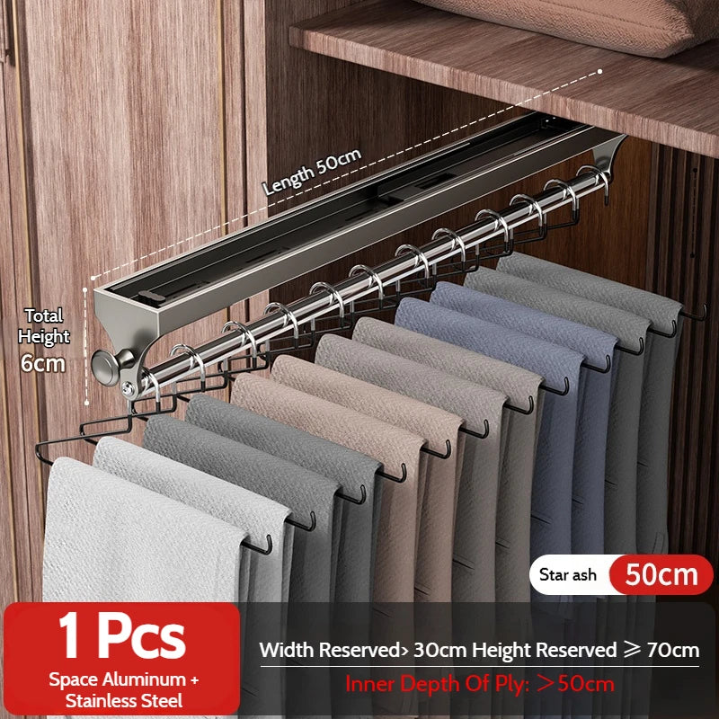Pull-Out Closet Hanging Rod Collection