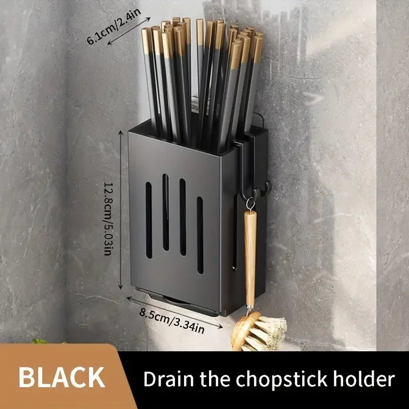 Wall-Mounted Utensil & Chopstick Holder